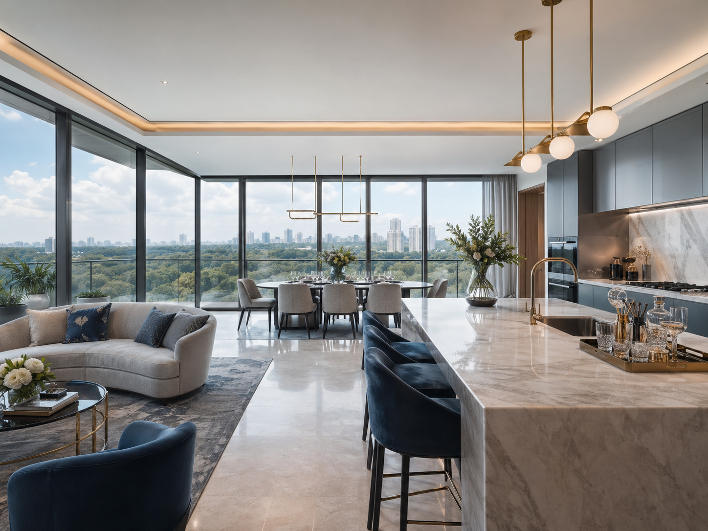 Luxury condominium interior