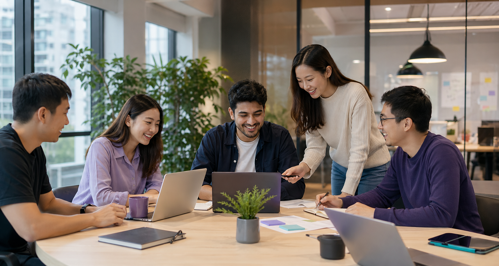 Stackflow team collaborating in a Singapore office
